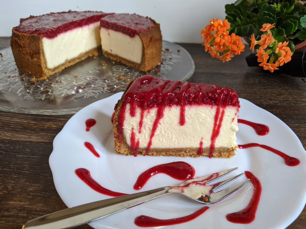Raspberry cheesecake