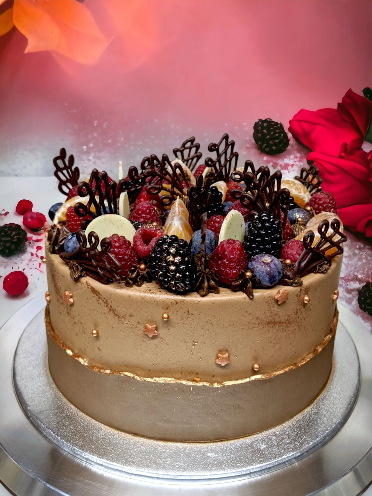 Chocolate fruit cake (3)