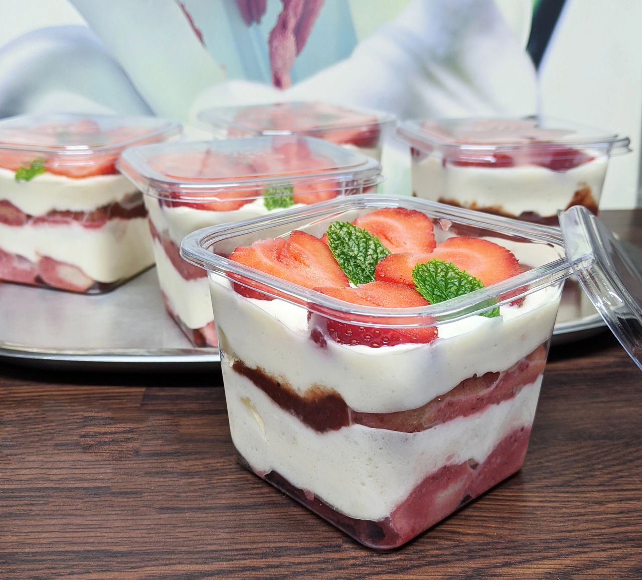 Strawberry tiramisu