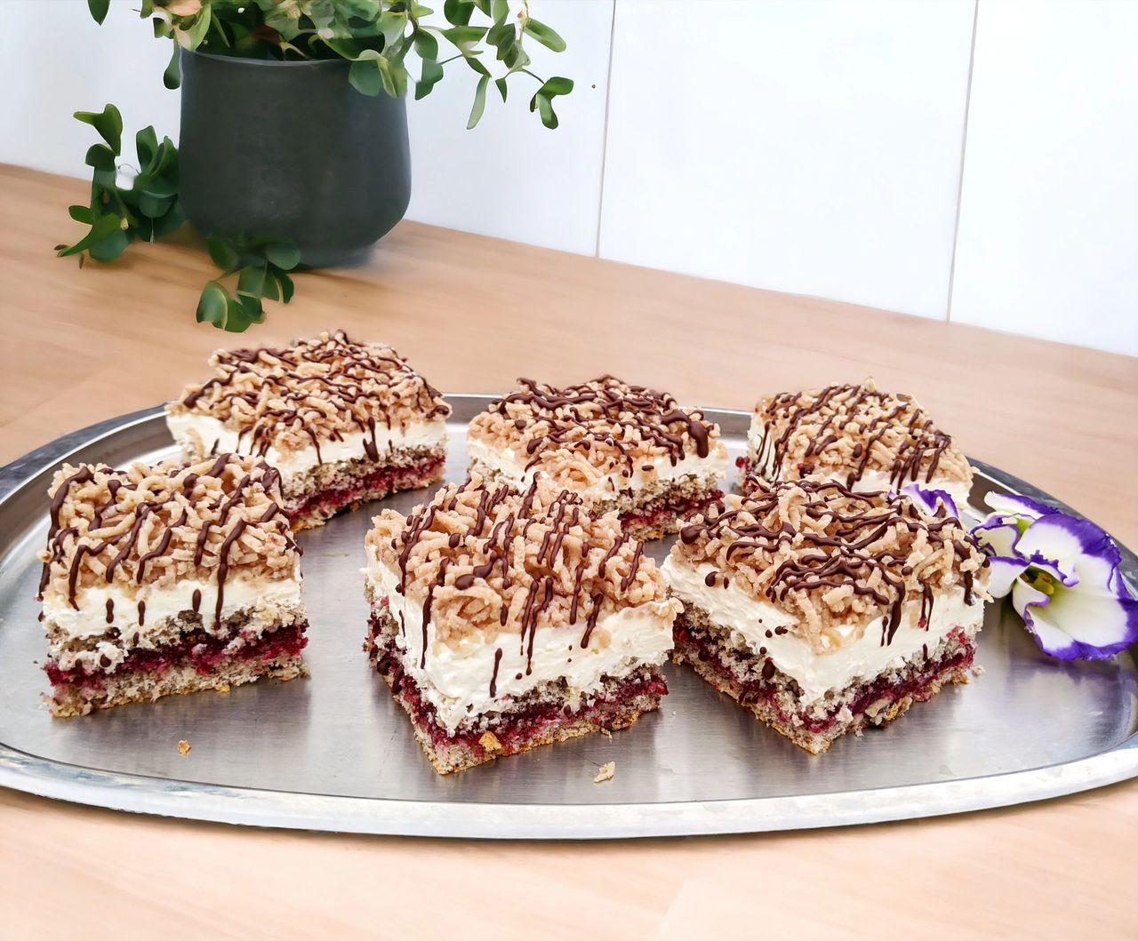 Chestnut mascarpone slice