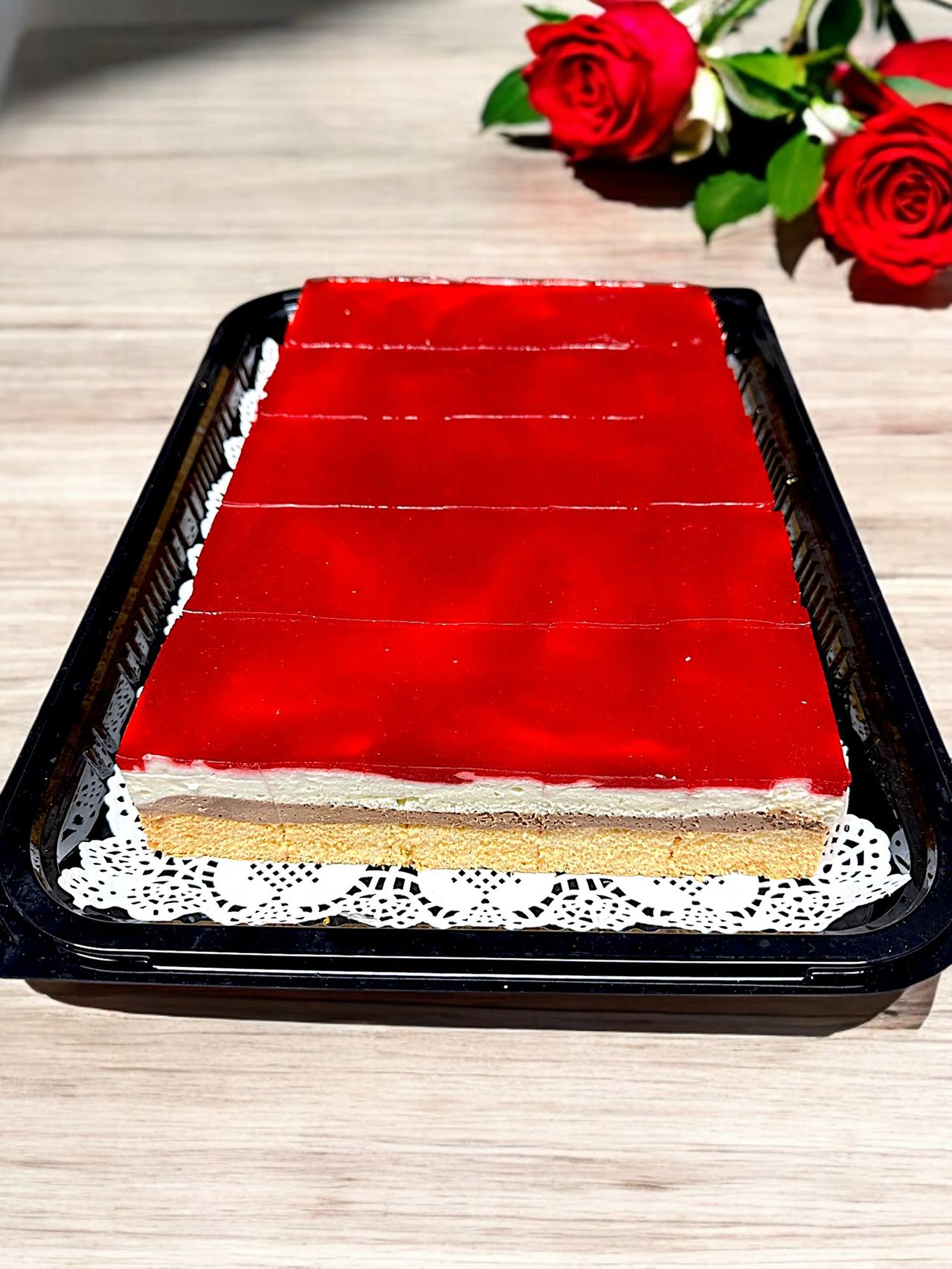 Marzipan chocolate slices